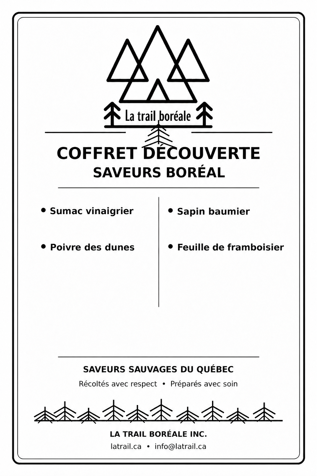 Coffret Découverte Saveurs Boréal